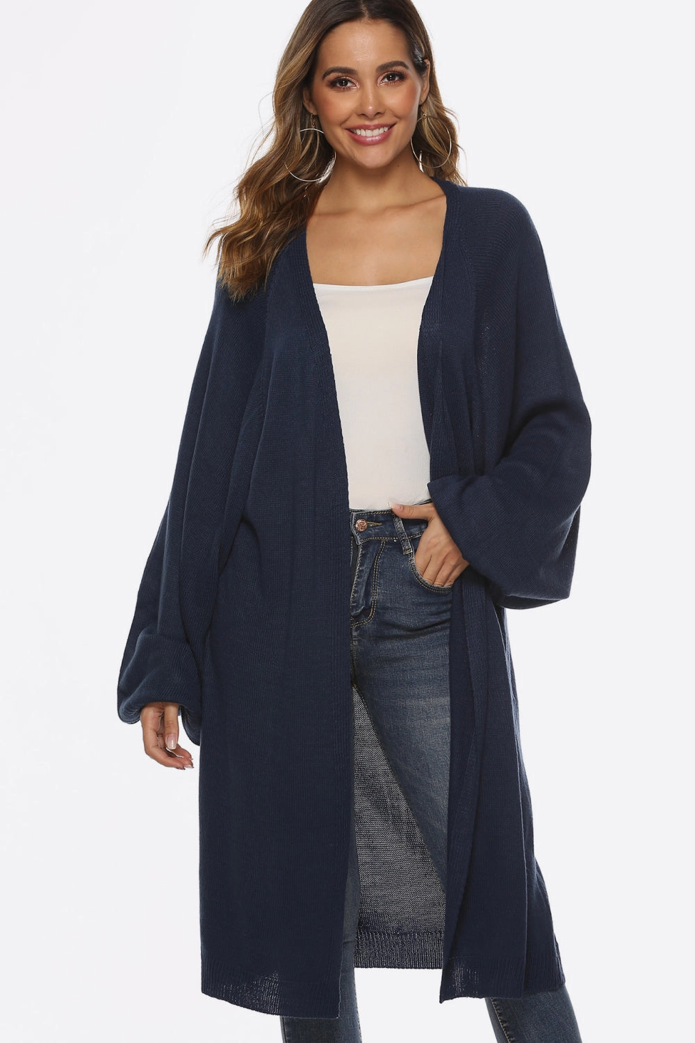 Long Sleeve Open Front Cardigan Instant Deal Today Special Savings Today