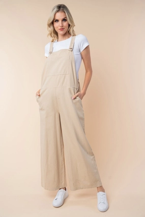 White Birch Sleeveless Wide Leg Jumpsuit Unmissable Deal Today