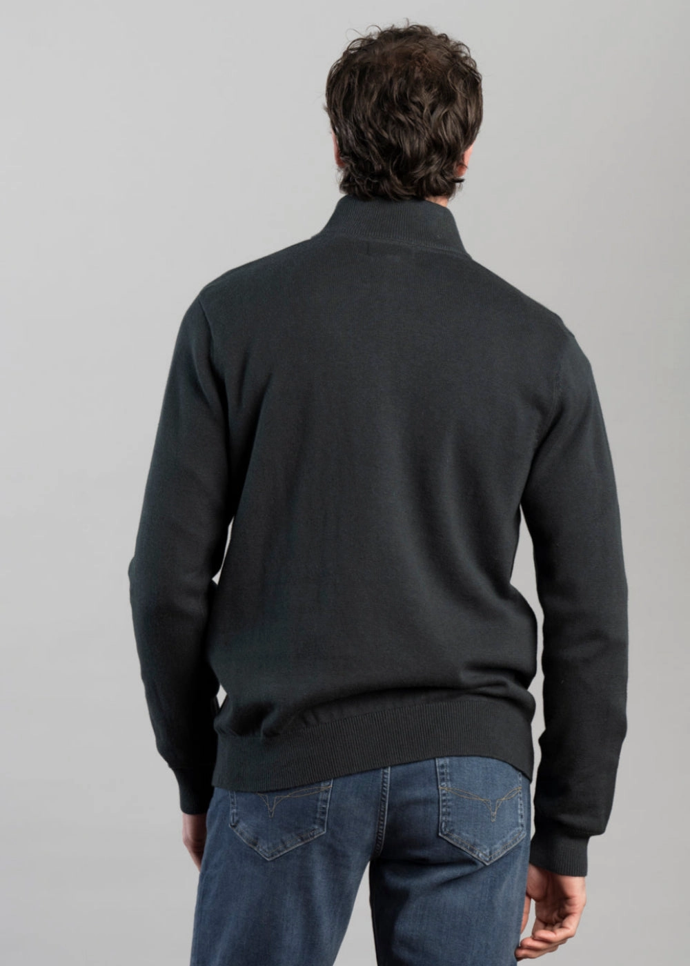 Calton Cotton Cashmere 1/4 Zip Jumper Flash Sale Now
