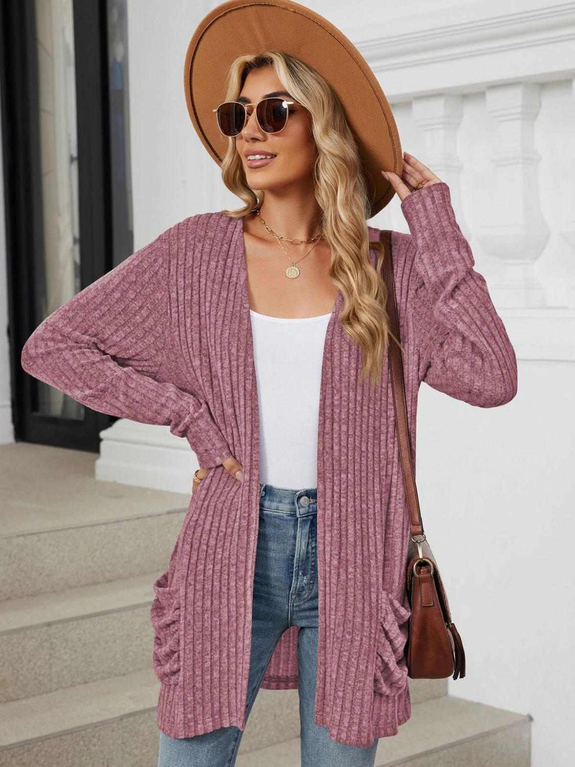Special Deals Online Grab It Fast Pocketed Open Front Long Sleeve Cardigan