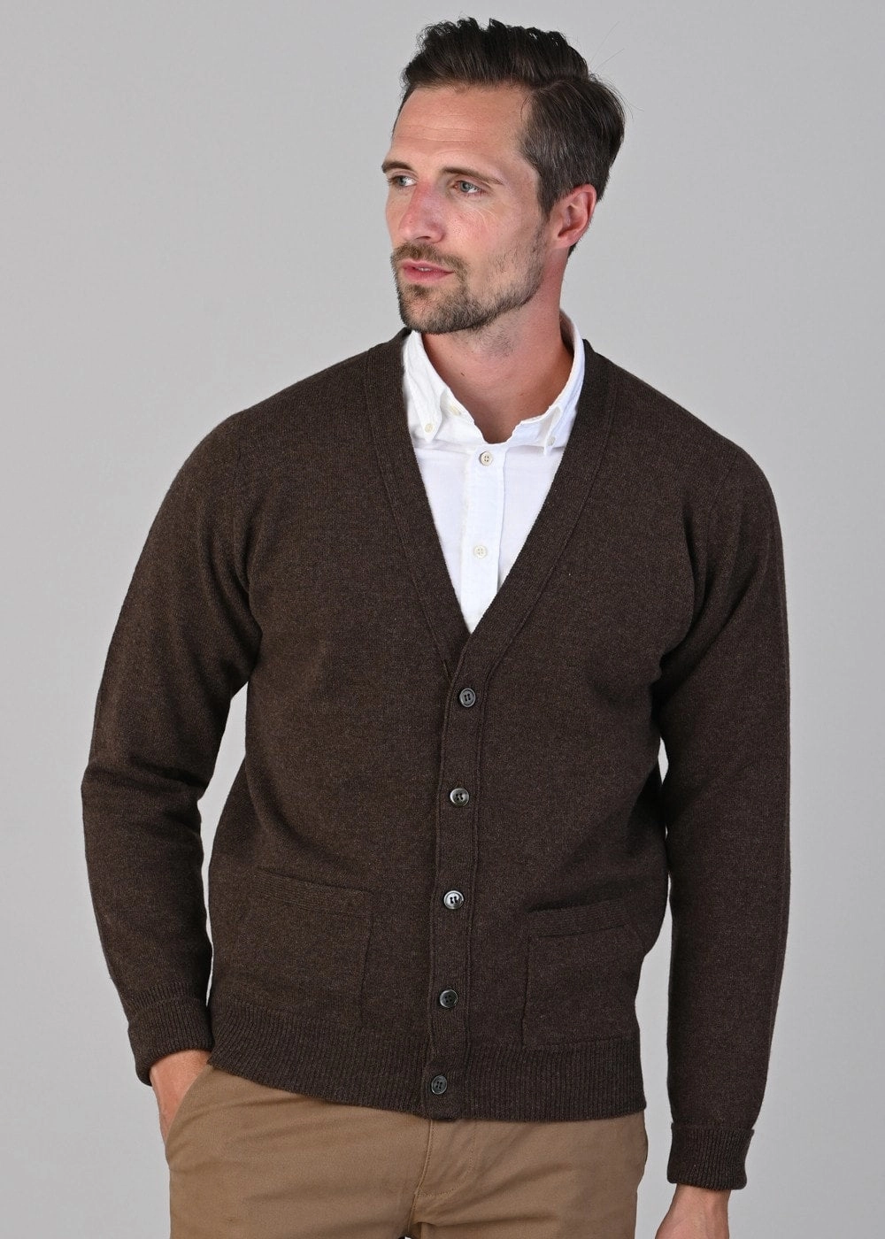 Rob 2 Ply Lambswool Cardigan Limited Edition Offer