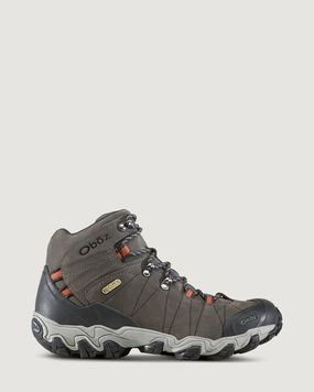 Men'S Oboz Bridger Waterproof Mid Hiking Boots - Raven Trending Now Offer
