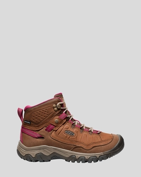 Women'S Keen Targhee Iv Mid Waterproof Boots - Bison/Beaujolais Trending Offer Today