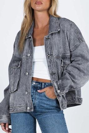 Limited Stock Deals Surprise Offer Now Collared Neck Button Up Denim Jacket