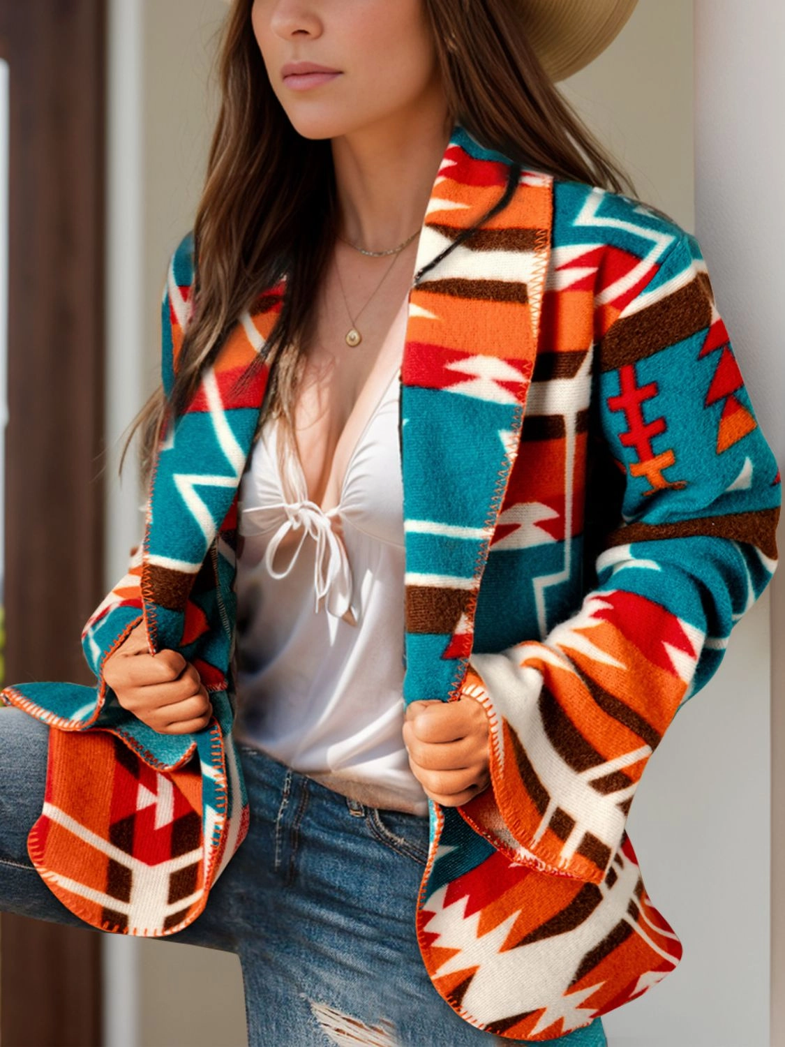 Collared Neck Long Sleeve Jacket Price Drop Alert Hot Discount Deal