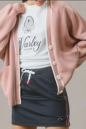 Contrast Trim V Neck Button Up Cardigan Deal Frenzy Today