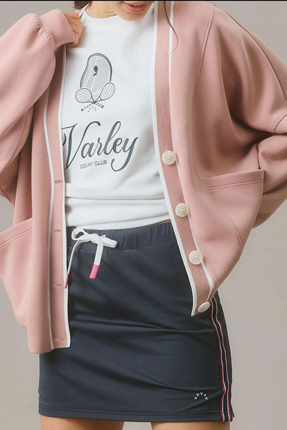 Contrast Trim V Neck Button Up Cardigan Daily Clearance Deal Grab It Now