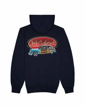 Save Big Online Special Deal Frenzy Country Squire Classic Pullover Hoodie - Navy