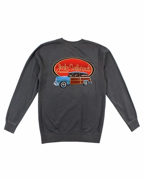Exclusive Online Deal Today Only Savings Country Squire Pigment Crew Neck Pullover - Black