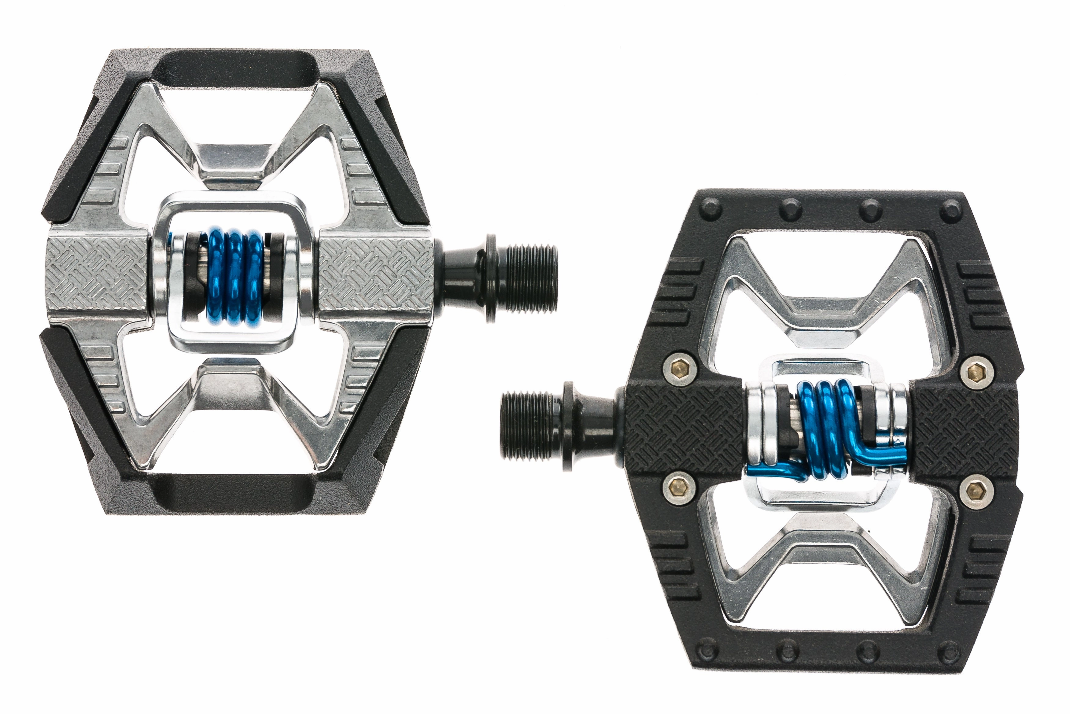 Crank Brothers Double Shot Mountain Pedals Clipless Black/Silver/Blue