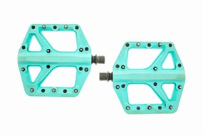 Crank Brothers Stamp 1 Large Pedals Platform Turquoise