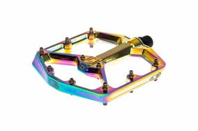 Crank Brothers Stamp 7 Large Oil Slick Pedals Platform