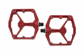 Crank Brothers Stamp 7 Large USA Edition Pedals Platform Red