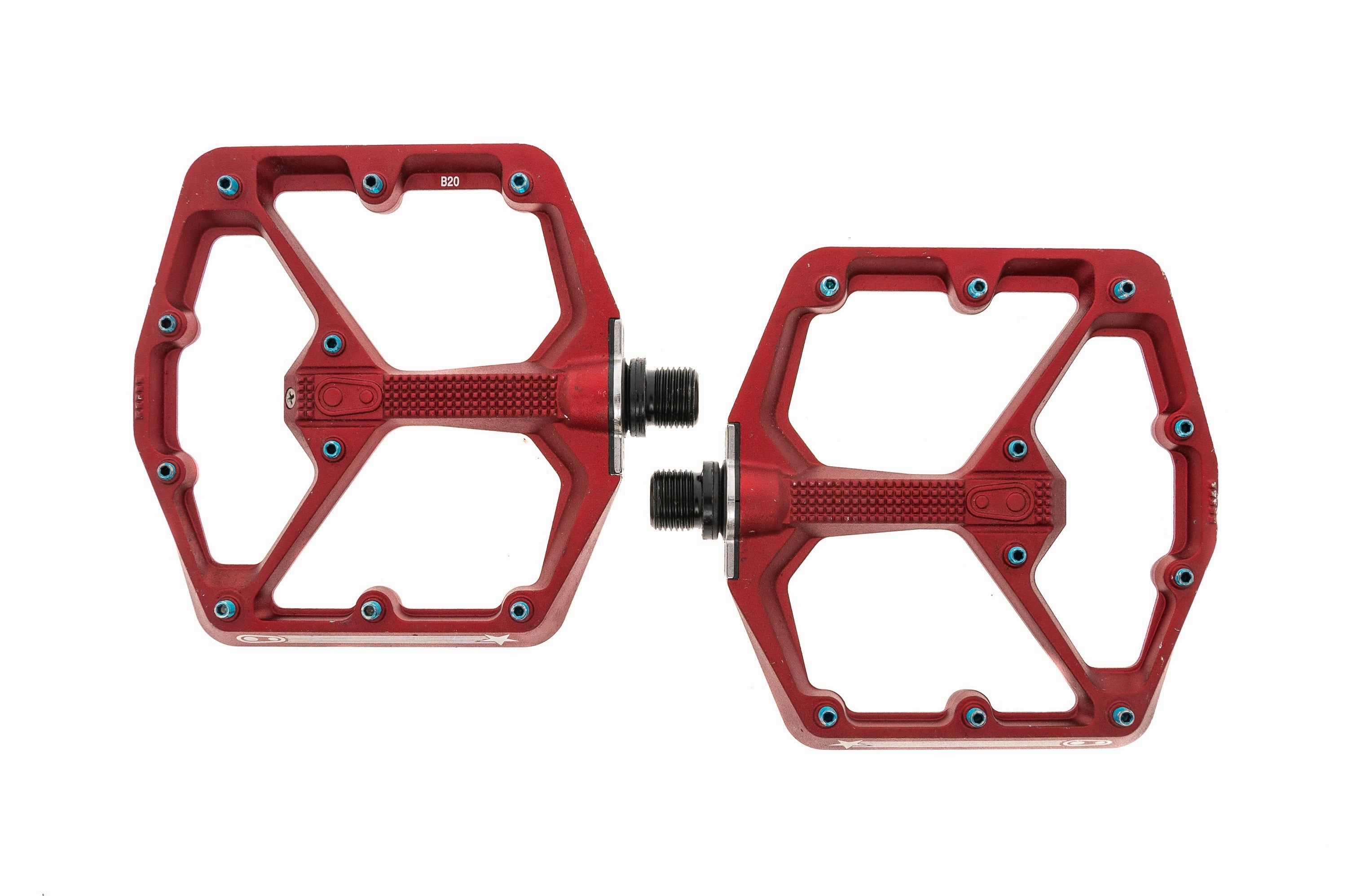 Crank Brothers Stamp 7 Small USA Edition Pedals Platform Red