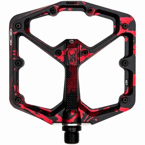 Crank Brothers Stamp 7 Splatter Large pedals - Black yellow