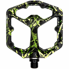 Crank Brothers Stamp 7 Splatter Small pedals - Black green