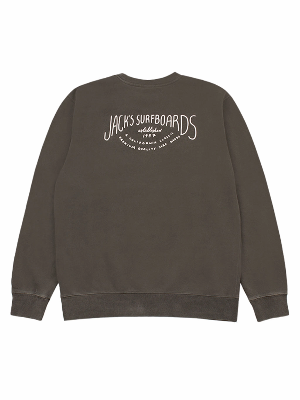 Crescent Pigment Dyed Crew Neck Sweatshirt - Black Online Exclusive Savings Grab It Before Gone