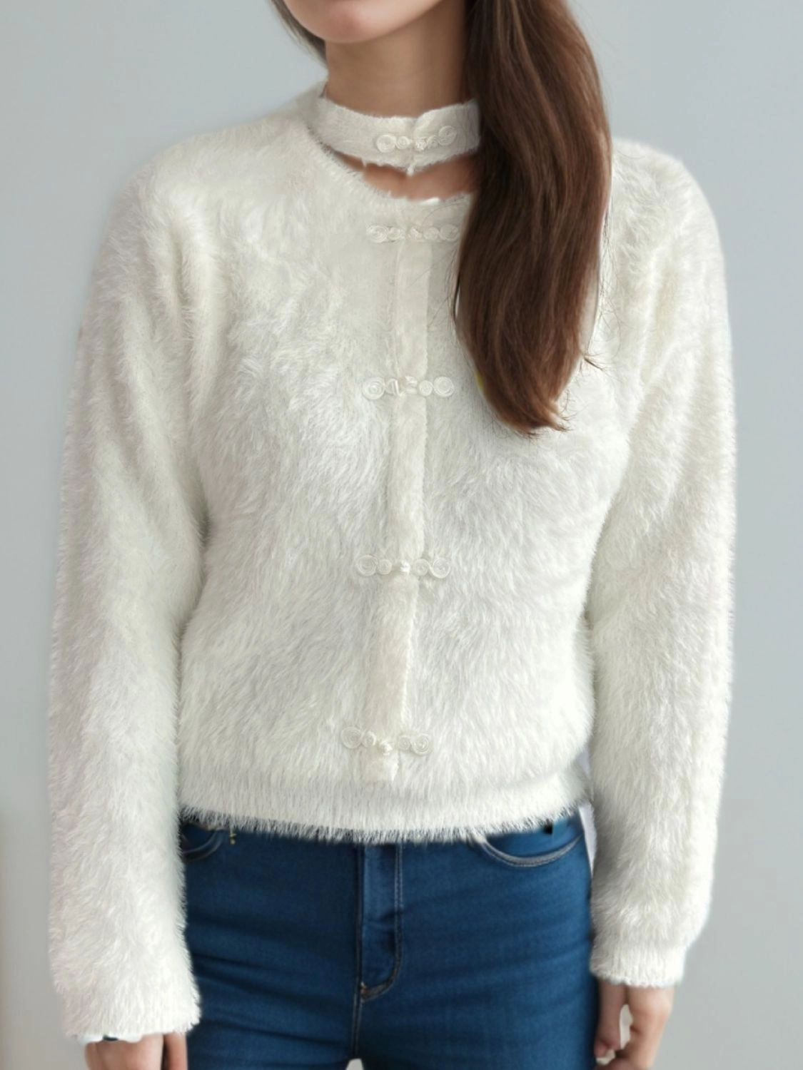 Cutout Knot Button Long Sleeve Cardigan MustHave Clearance Clearance Sale Now