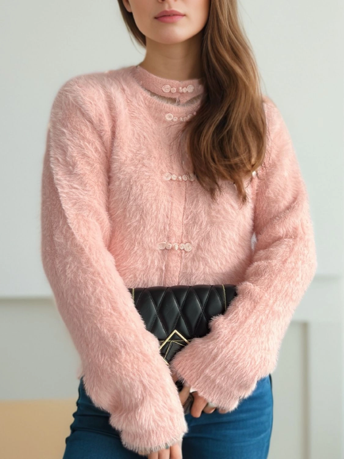 MustHave Deal Shop Grab Now Cutout Knot Button Long Sleeve Cardigan