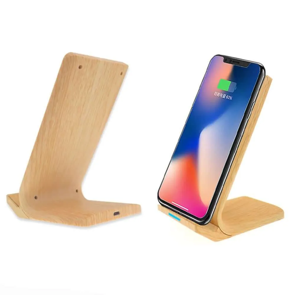 10W Wood Wireless Charger With Phone Stand Exclusive Deal Inside Dont Wait Save Today