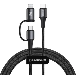 Baseus Twins 2 In 1 Type C To Type C   Iphone Pd 60W Cable 1M Limited Edition Offer