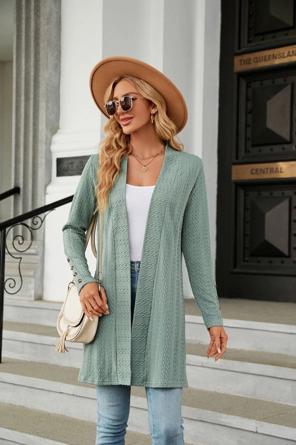 Gift Ideas Galore Long Sleeve Open Front Cardigan