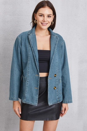Today Only Hot Sale Hot Savings Alert Pocketed Button Up Denim Jacket