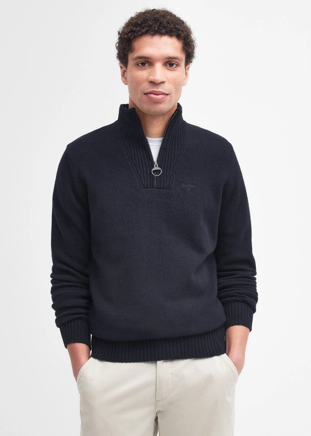 Essential Lambswool Half Zip Jumper Today Only Offer