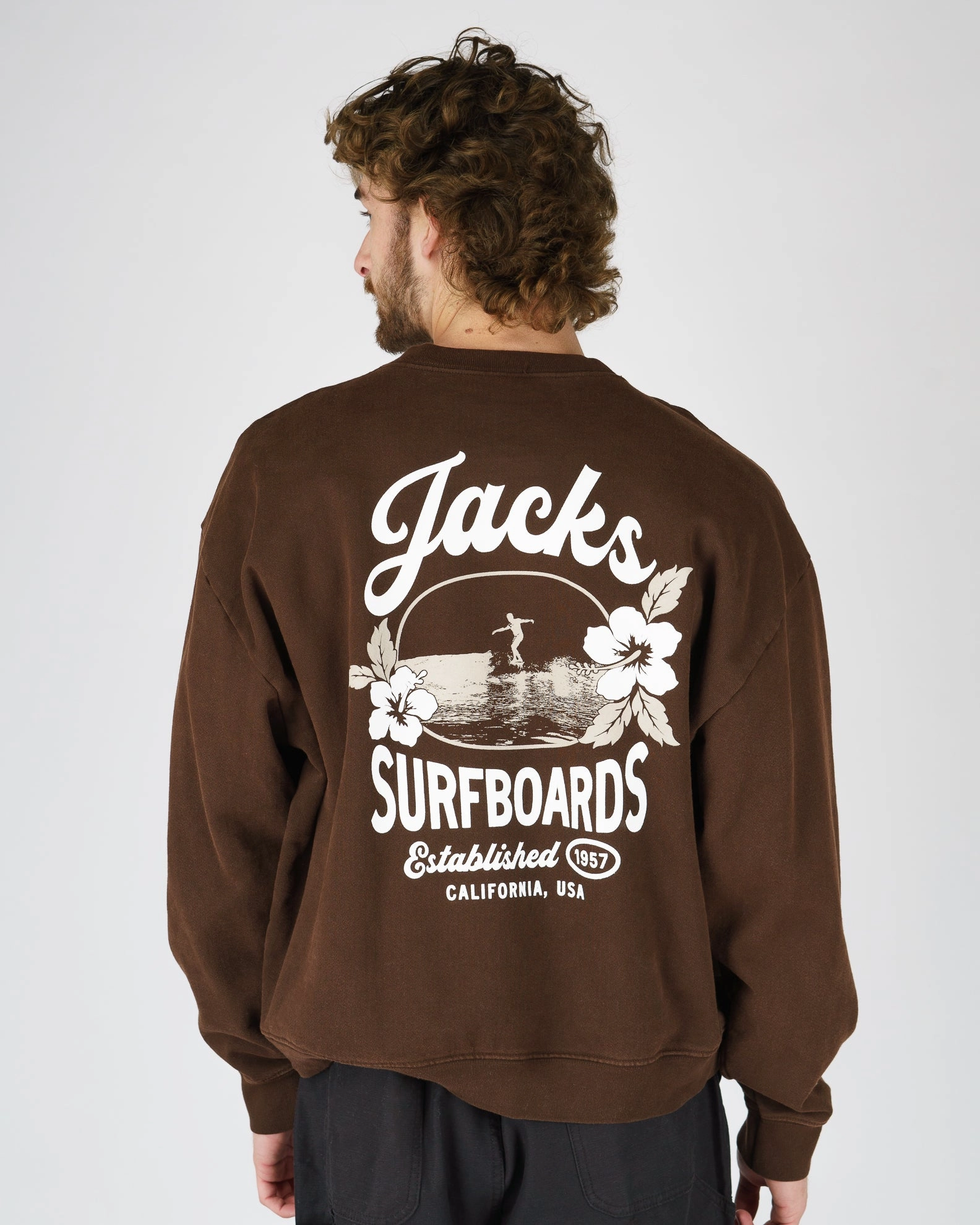Trending Now Offer Best Price Online Tip Toe Heavyweight Crewneck - Brown