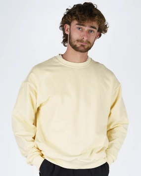 Dandy L/S Pullover Crewneck - Cream Flash Deal Today Dont Wait Save