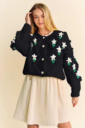 Davi & Dani Floral Pattern Button Down Cardigan Dont Miss Todays Deal Hot Pick of the Day