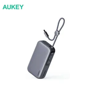 Aukey Pb-Y47 10000Mah Powerbank With Built-In Usb-C Cable Flash Deal Alert