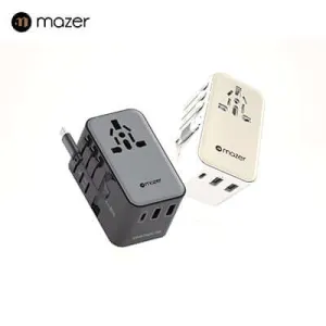 Mazer Infinite Pd70W Gan Universal Travel Charger With Built-In Usb C Cable Gift Sale Event