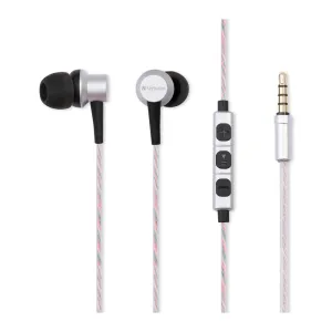 Verbatim Metallic In-Ear Earphone With Mic - Silver Online Exclusive Steal MustHave Items