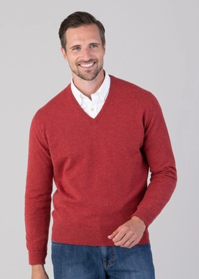Oxton 1 Ply Cashmere V-Neck Grab the Deal Now