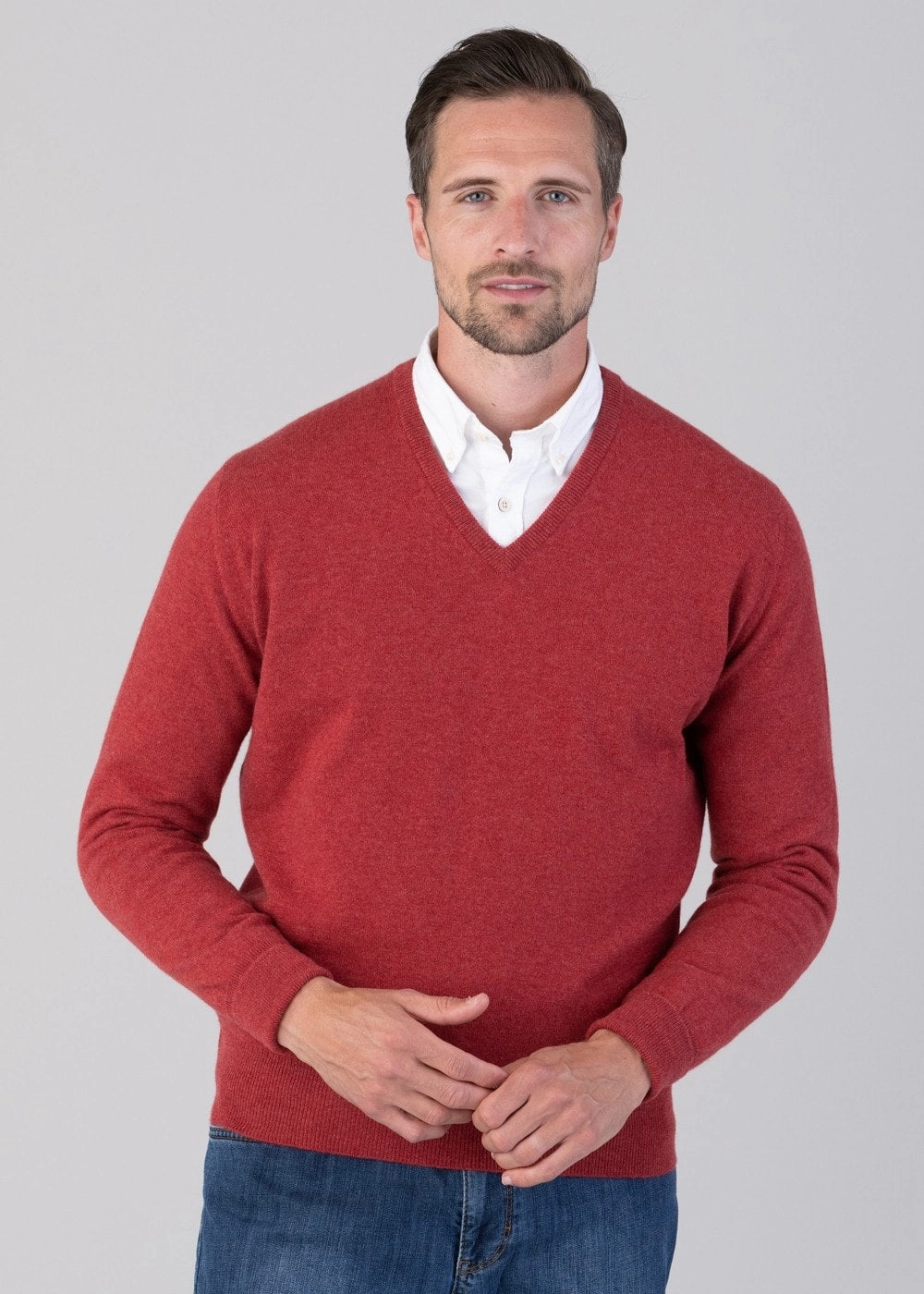 Oxton 1 Ply Cashmere V-Neck Hot Offer Frenzy Best Price Today