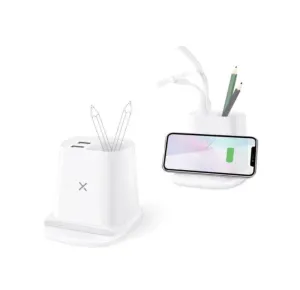 Hot Offer Frenzy Desktop Wireless Charger Pen Holder And Usb Output