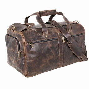 Distress Leather: Ez Open Duffel Todays Hot Savings