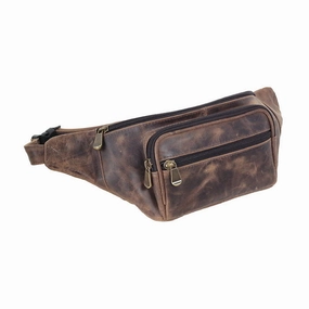 Daily Clearance Deal Clearance Blowout Distress Leather: Waist Pack