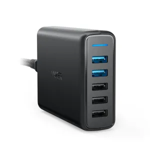 Anker Powerport Speed 5 With Dual Quick Charge 3.0 - Black Daily Deal Frenzy