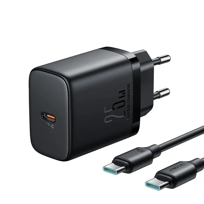 Hot Sale Alert Dont Wait Save Today Joyroom Jr-Tcf11 25W Fast Charger Eu With C To C Cable 1M