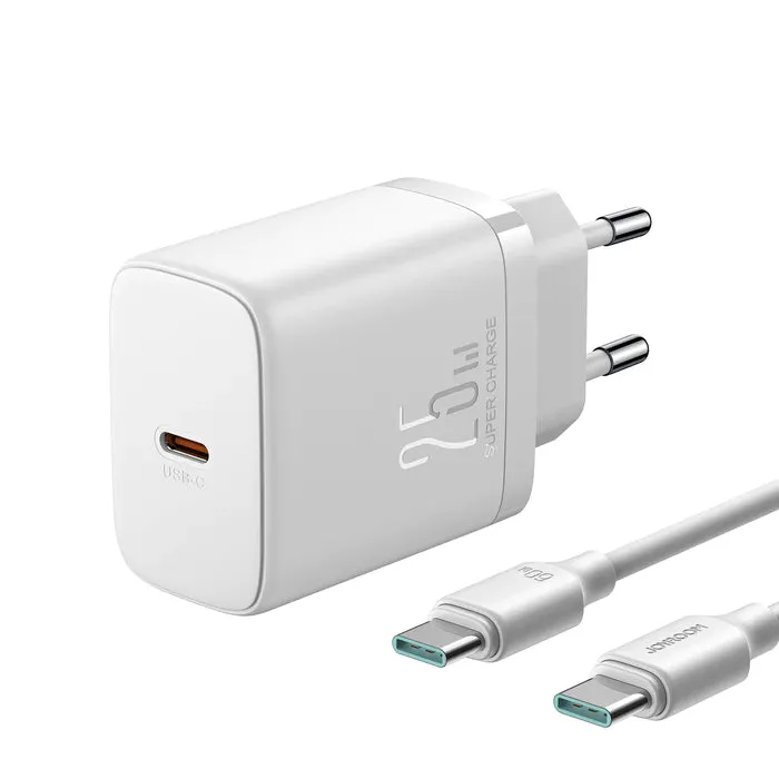 Joyroom Jr-Tcf11 25W Fast Charger Eu With C To C Cable 1M Shop Hot Picks