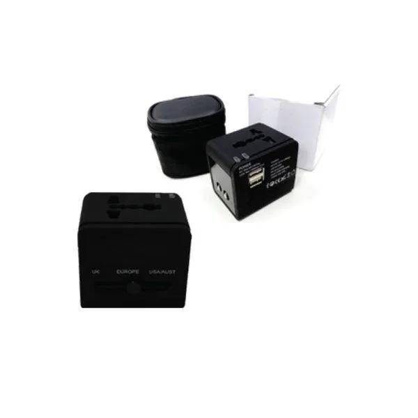 Daily Hot Deal Universal Travel Adaptor With 2 Usb Hub