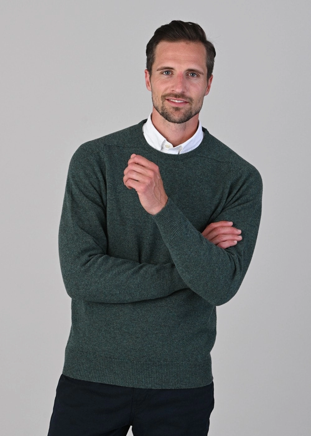 Big Price Drop Limited Stock Hot Deal Leven 2 Ply Lambswool Crew Neck