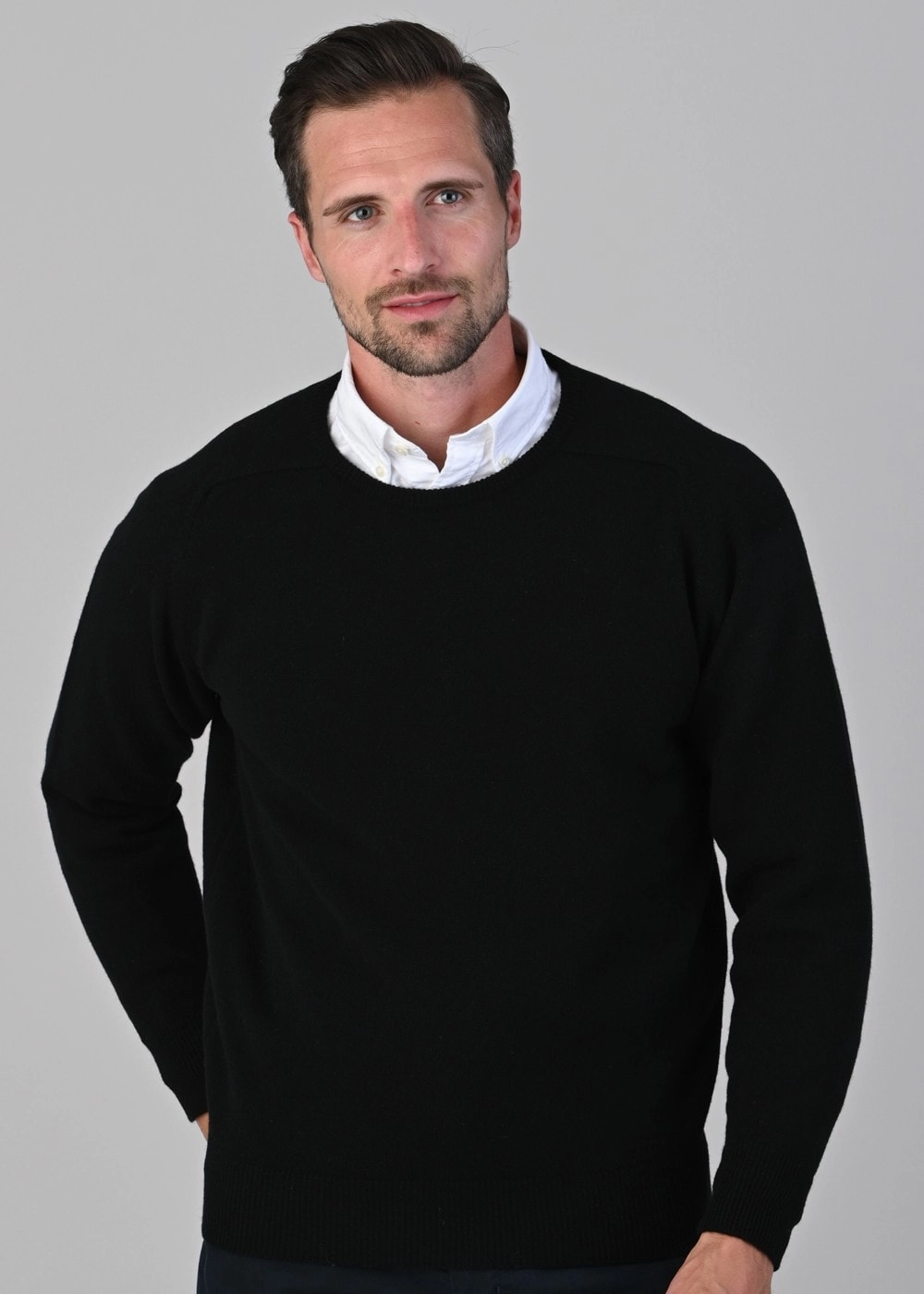 Last Chance Offer Online Exclusive Steal Leven 2 Ply Lambswool Crew Neck