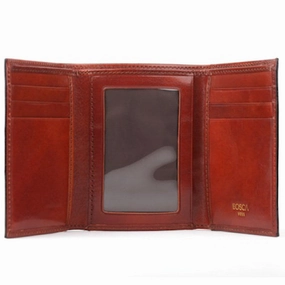 Price Slash Today Old Leather Double I.D. Trifold