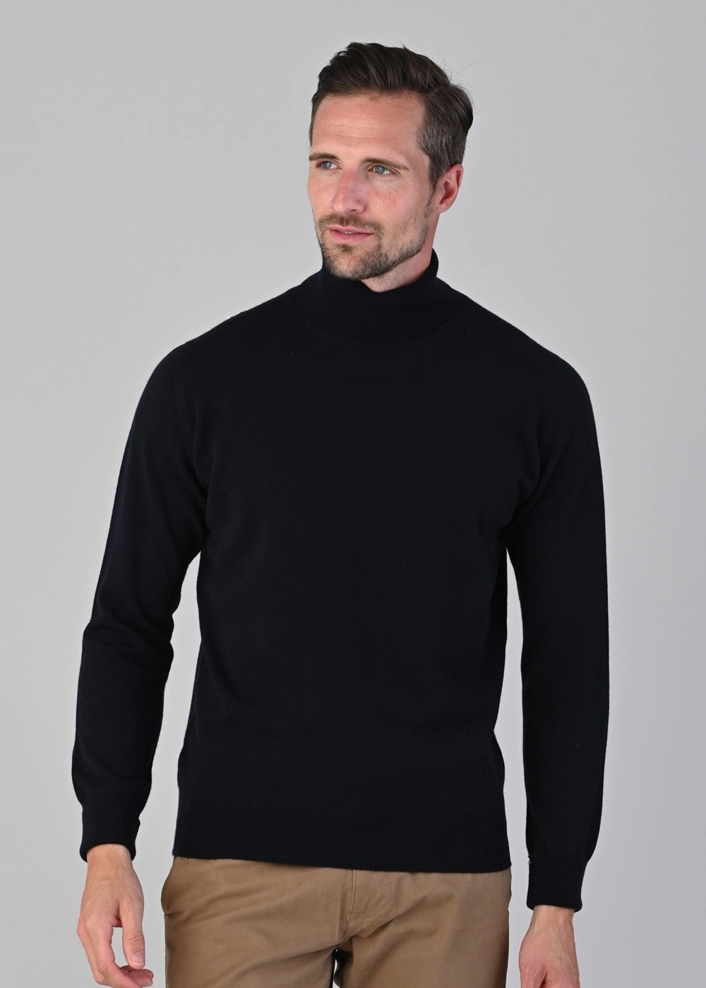 Oxton 1 Ply Cashmere Roll Neck Exclusive Hot Pick Special Steal Event