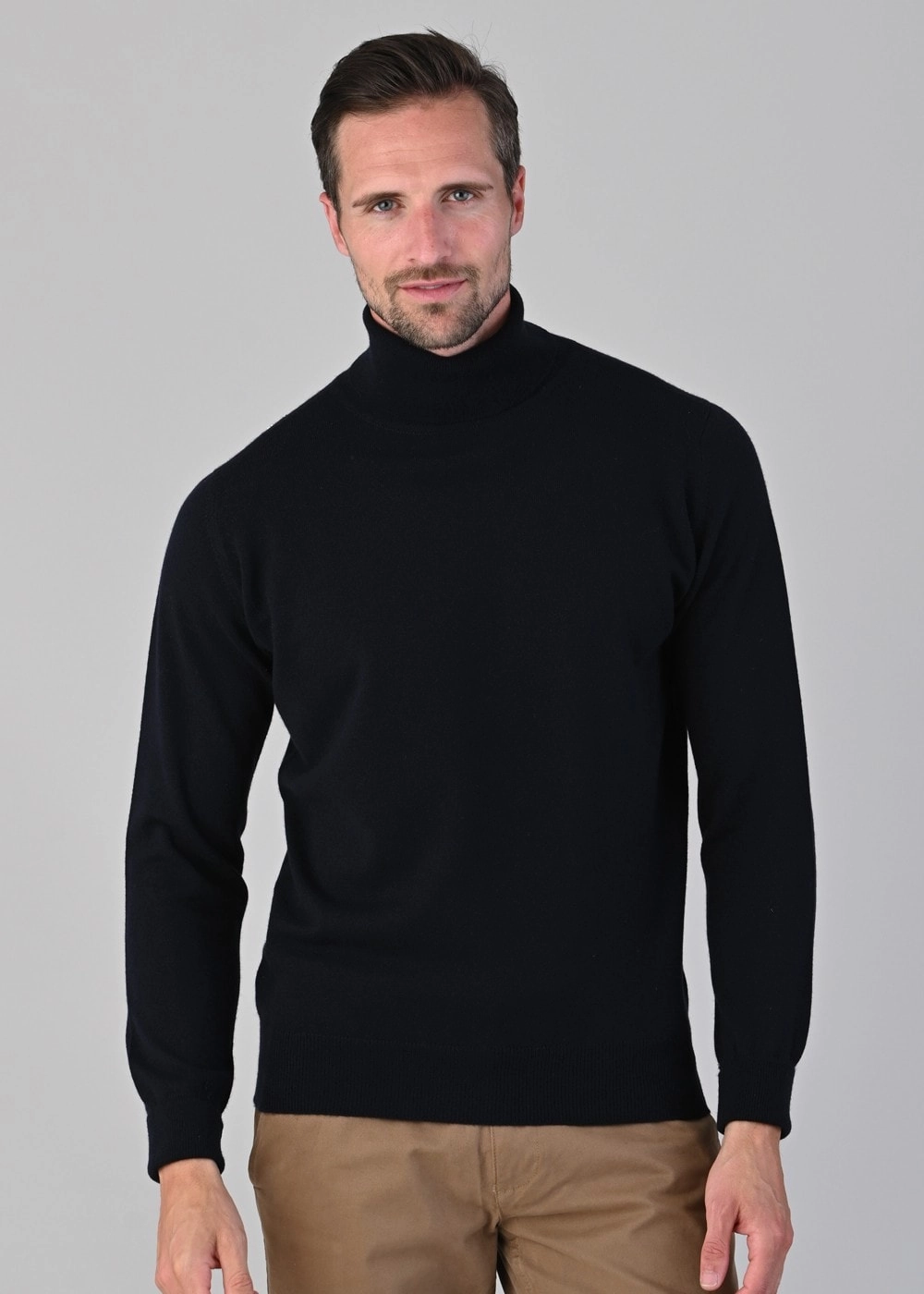 Oxton 1 Ply Cashmere Roll Neck EndofWeek Deals