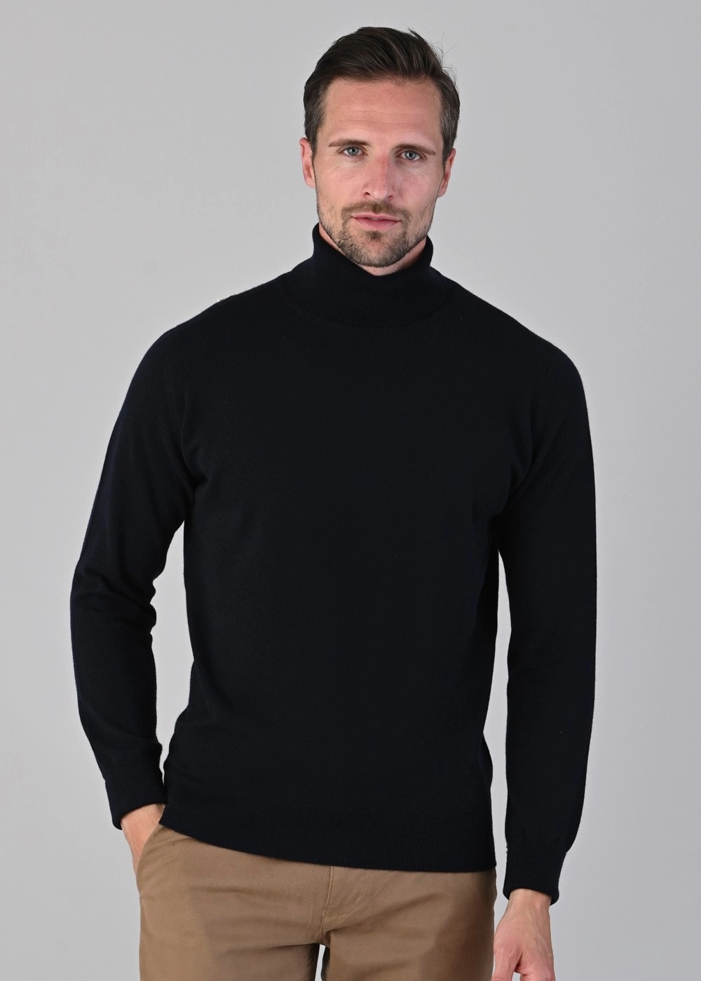 Best Price Today Special Offer Inside Oxton 1 Ply Cashmere Roll Neck