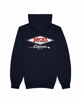 Cal Diamond Classic Pullover Hoodie - Navy Today Only Savings